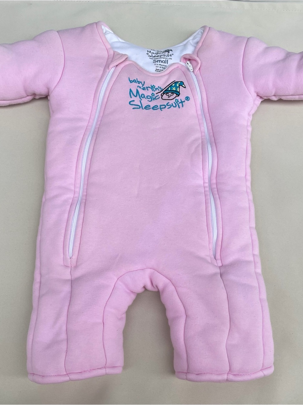 Baby Magic Pink Sleepsuit One-Piece Footie - Small